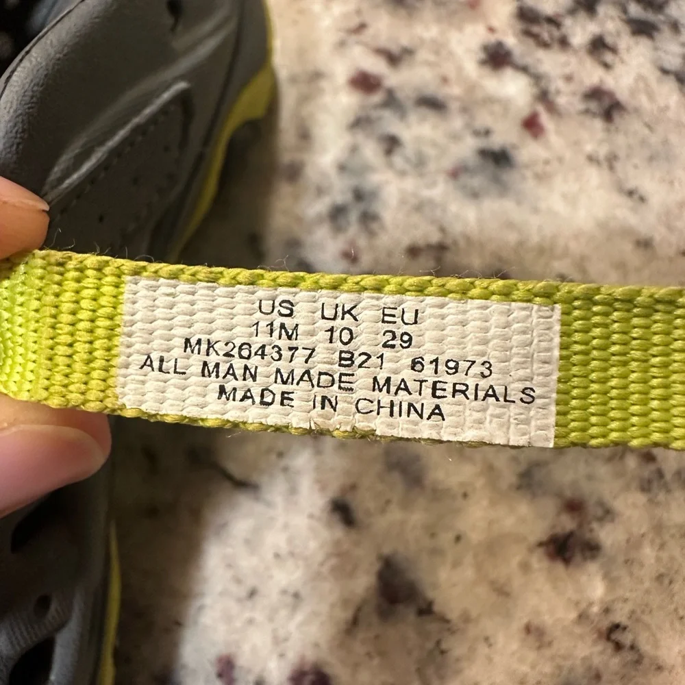Merrell Kids Gray and Yellow Water Shoes with Strap